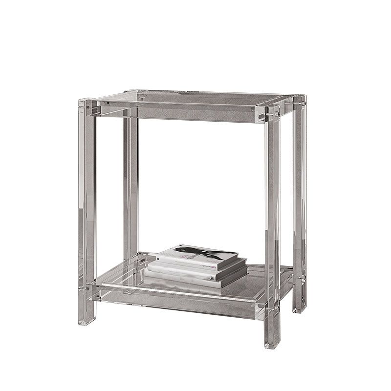 Libreria di libreria standard aperta contemporanea con scaffali