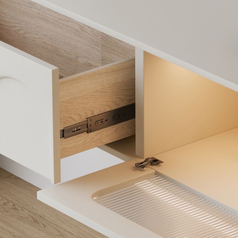 Contemporary TV Console White Floating Faux Wood Media Console with Drawers Clearhalo 'furn' 'furn_tv_stands_entertainment_centers' 'Furniture' 'Living Room Furniture' 'TV Stands & Entertainment Centers' 'TV Stands & Media Storage Furniture' 'tv_stands_entertainment_centers' 1200x1200_568bdf90-d522-4487-9a70-b4f300f5b17a