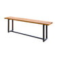 Industrial Trestle Base Dining Table Metal and Wood Dining Table Clearhalo 'Dining Tables & Seating' 'Dining Tables' 'dining_table' 'furn' 'furn_dining_table' 'Furniture' 'Kitchen & Dining Furniture' 1200x1200_568c2222-82ae-4dfd-8dac-3b81369e01a3