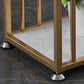 Mesa rectangular para pub, altura de barra, mesa de bar Glam con tapa de piedra