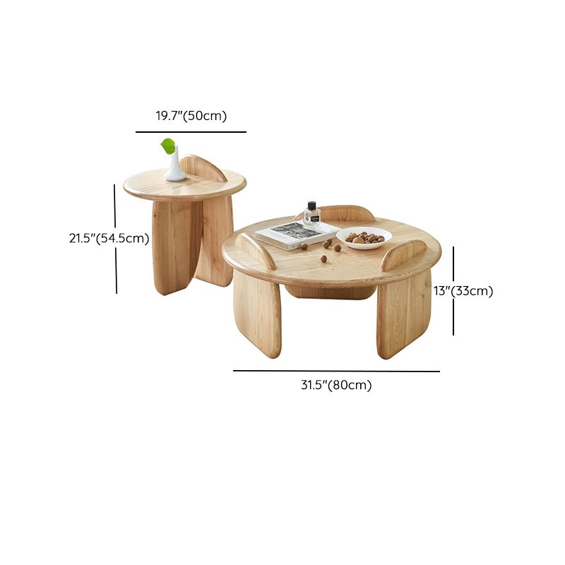 Contemporary Solid Wood Coffee Table Light Wood Coffee Cocktail Table Clearhalo 'Coffee & Accent Tables' 'Coffee Tables' 'coffee_tables' 'furn' 'furn_coffee_tables' 'Furniture' 'Living Room Furniture' 1200x1200_568d78bf-e4cb-43a9-8ea3-e2b6c53744ee