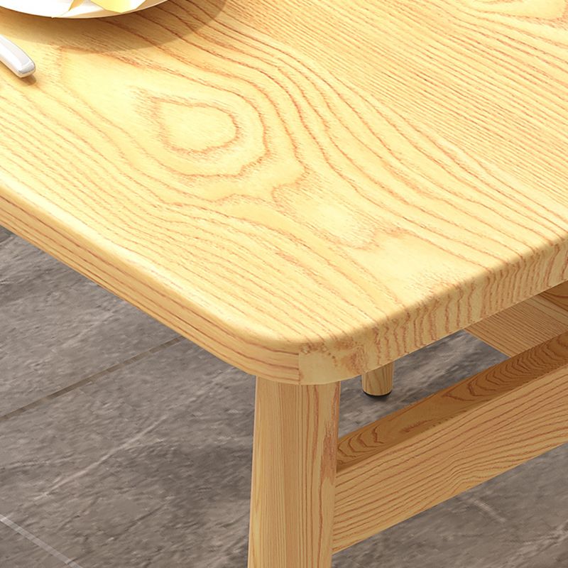 Tavolo da pranzo in legno rettangolo contemporaneo con 4 piede in acciaio