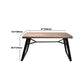 Natural and Black Dining Table Set 1/2/3/5/7 Pieces Rectangle Industrial Dinette Set Clearhalo 'Dining Room Sets' 'Dining Tables & Seating' 'dining_room_set' 'furn' 'furn_dining_room_set' 'Furniture' 'Kitchen & Dining Furniture' 1200x1200_568f643f-6a48-4800-a03a-146056c165c3