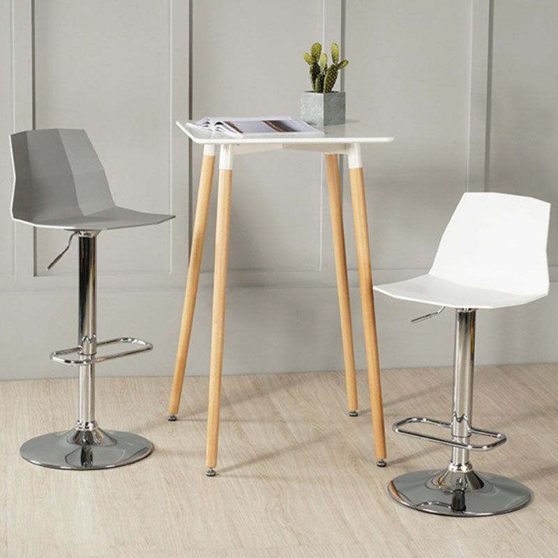 Contemporary Swivel Adjustable Height Stool Matte Finish Plastic Home Barstool Clearhalo 'Bar Furniture' 'Bar Stools' 'bar_stools' 'Furniture' 'furniture_bar_stools' 'Kitchen & Dining Furniture' 1200x1200_568fe2ba-34be-4643-b361-663253985887