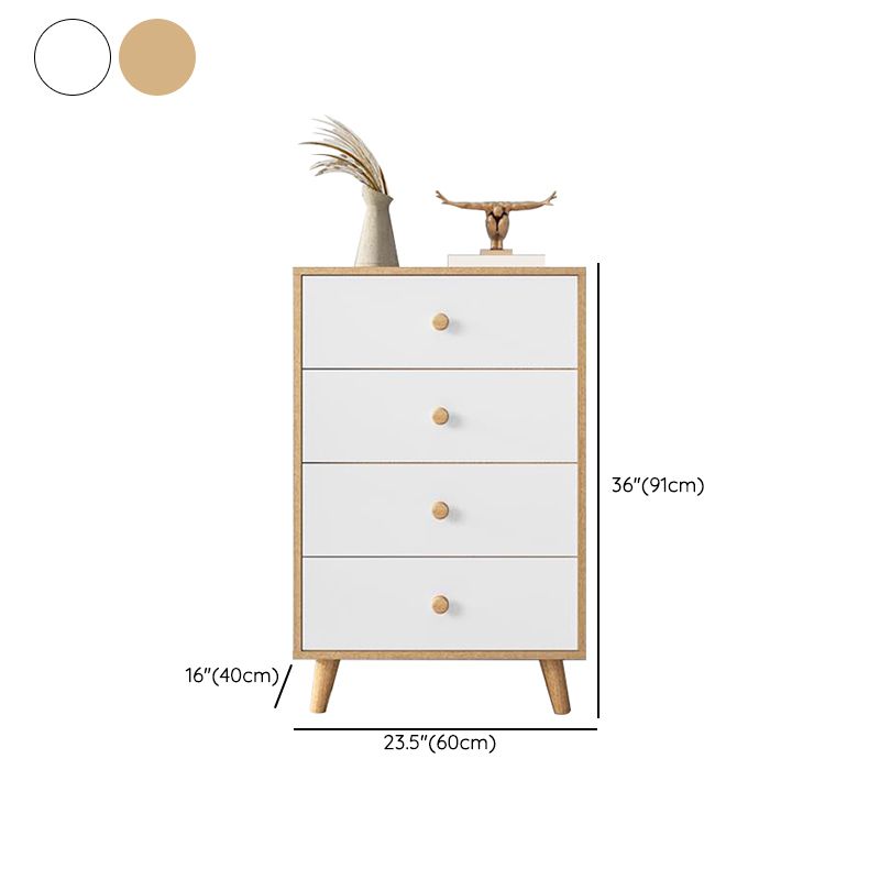 Doucheur de rangement en bois de lingerie verticale contemporaine commode pour le bureau à domicile