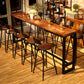 1/6/11 Pieces Bar Stool and Table Set Industrial Pub Dining Set Clearhalo 'Bar Furniture' 'furn' 'furn_home_bar_bar_sets' 'Furniture' 'Home Bars & Bar Sets' 'home_bar_bar_sets' 'Kitchen & Dining Furniture' 1200x1200_569226d2-f697-443a-a739-5c4aadc26236