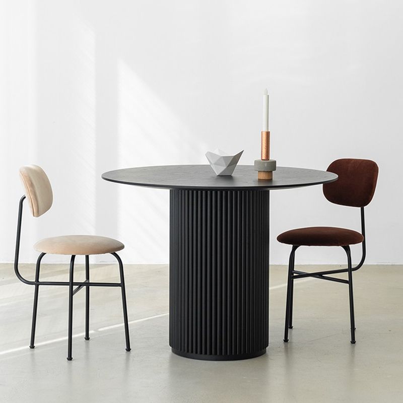 Solid Wood Dining Table Round Modern Pedestal Dining Table for Home Use Clearhalo ' dining_table' 'Dining Tables & Seating' 'Dining Tables' 'furn' 'furn_dining_table' 'Furniture' 'furniture_dining_table' 'Kitchen & Dining Furniture' 'kitchen&dining_furn' 'kitchen' 'kitchen_dining_table' 1200x1200_569233ac-b964-4614-80af-6a8c77d38195
