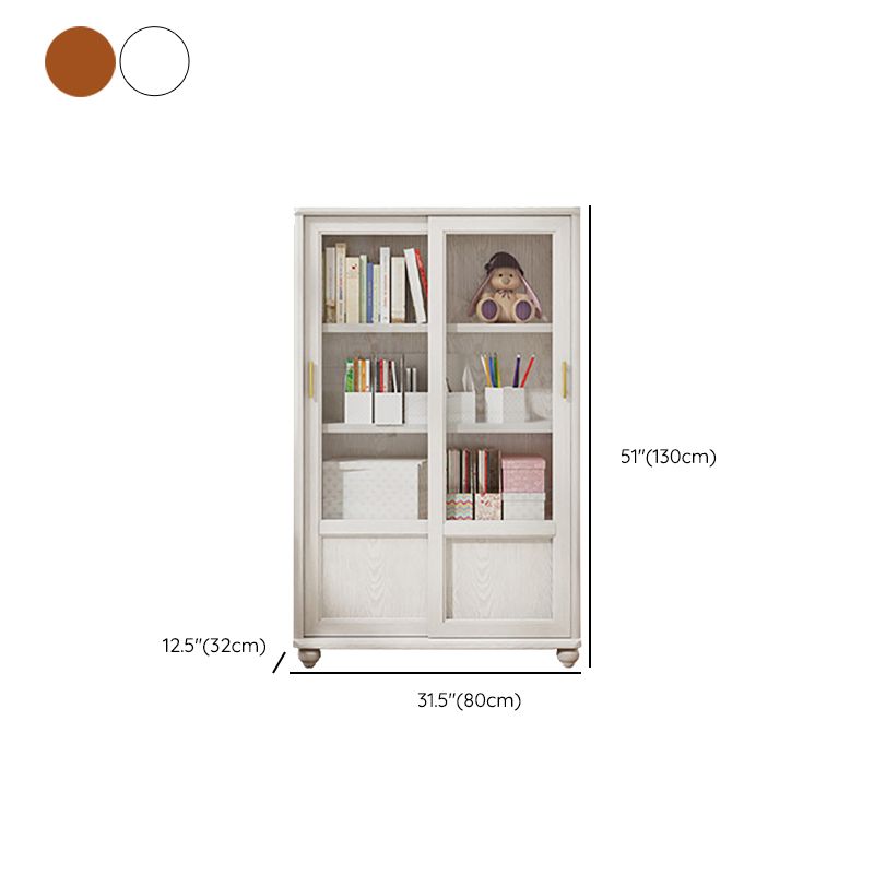 Glam Style Fermed Backshelf Bibliothèque en bois standard pour la salle d'étude