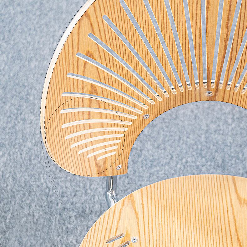 Industrial Metal Dining Room Chair Open Back Dining Side Chair for Restaurant Use