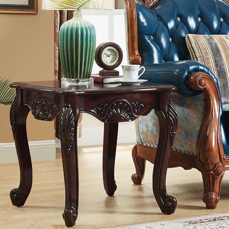 Brown Rubber Wood Side Table, Traditional Rectangular End Table Clearhalo 'Coffee & Accent Tables' 'End & Side Tables' 'end_side_table' 'end_side_tables' 'furn' 'furn_end_side_tables' 'Furniture' 'furniture_end_side_table' 'Living Room Furniture' 1200x1200_56957310-9571-4814-b1d6-19d4db61a1c2