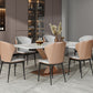 Modern Golden Base Dining Table Stone Table for Kitchen Dining Room
