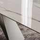 Rectangle Dining Table Industrial Stone Top Dining Table with Stainless Steel Base Clearhalo 'Dining Tables & Seating' 'Dining Tables' 'dining_table' 'furn' 'furn_dining_table' 'Furniture' 'furniture_dining_table' 'Kitchen & Dining Furniture' 'kitchen' 'kitchen_dining_table' 1200x1200_5697a694-393e-45bd-98ee-dff73d7837b8