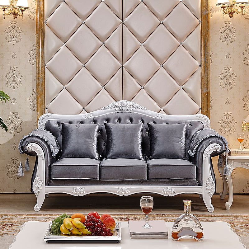 Tight and Tufted Split-Back Rolled Arm Sofa Couch for Three People Clearhalo 'furn' 'furn_sofas' 'Furniture' 'furniture_sofas' 'Living Room Furniture' 'Sofa' 'sofas' 1200x1200_56991c8e-5951-4d43-a166-2e764ca60abf