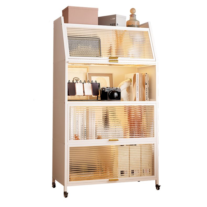 13.78"W Bookshelf Contemporary Style Bookcase for Home Study Room with Casters Clearhalo 'Bookcases' 'furn' 'furn_bookcases' 'Furniture' 'Office Furniture' 1200x1200_569a2656-325a-4d5c-afdc-9d4ed918b0c2