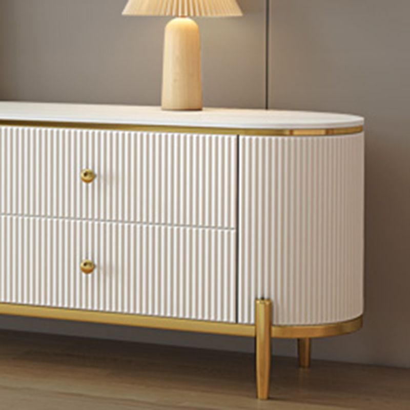 Glam TV Console Stone Media Console Enclosed Storage Console with 4 Drawers Clearhalo 'furn' 'furn_tv_stands_entertainment_centers' 'Furniture' 'Living Room Furniture' 'TV Stands & Entertainment Centers' 'TV Stands & Media Storage Furniture' 'tv_stands_entertainment_centers' 1200x1200_569d1334-c58e-43ef-8c55-e98bb80d250e