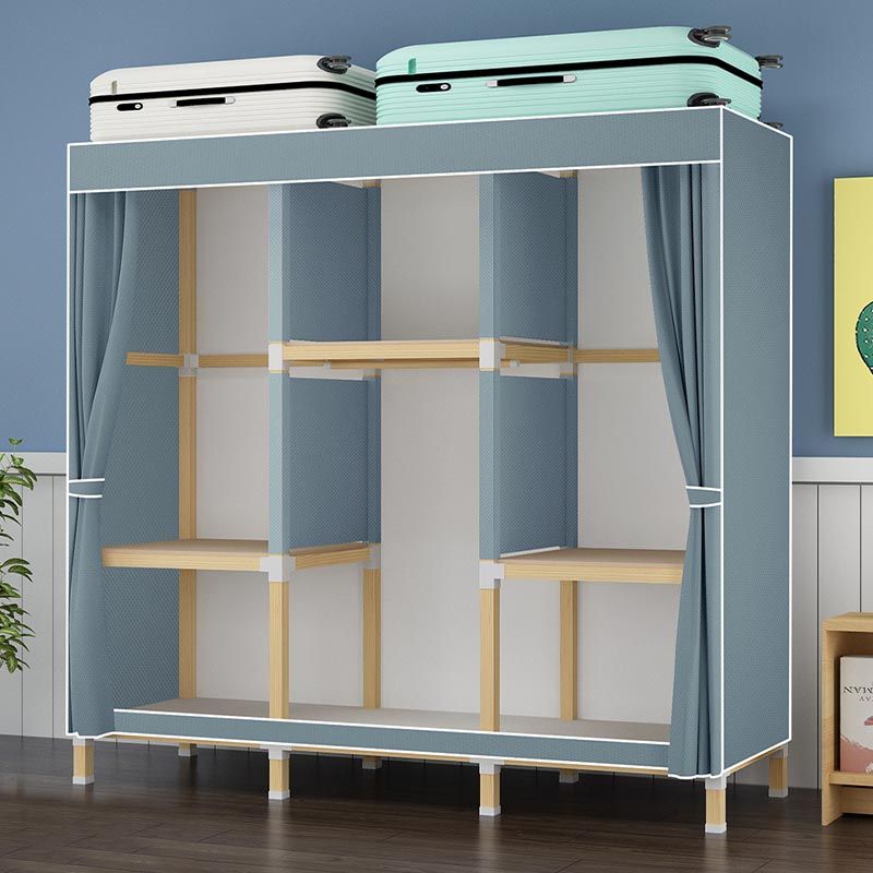 Guardaroba in stile contemporaneo in legno solido armadio a 1 porte per la casa