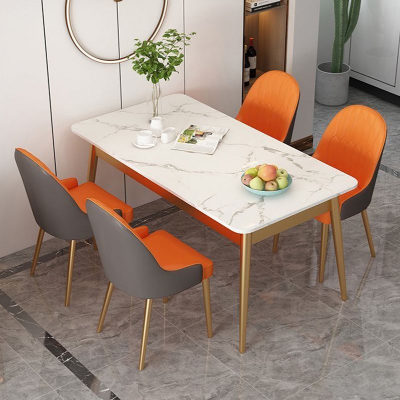 Mesa de comedor de lujo tradicional 4 Pats Rectangle Mesa para el hogar