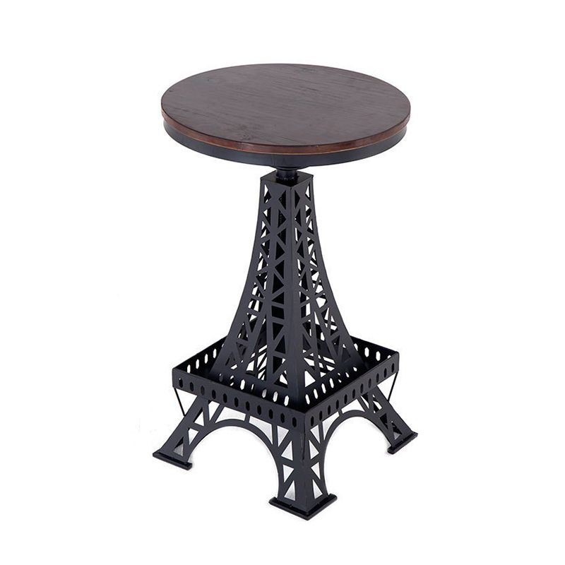 Massief houten bartafelset 1/2/3-delige industriële ronde bartafel