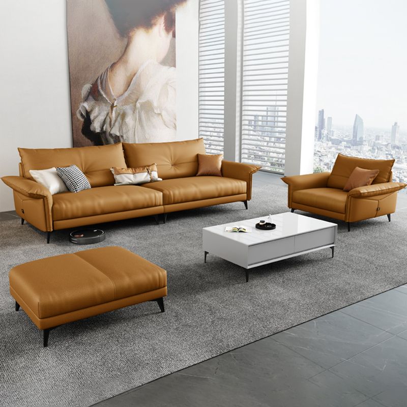 Contemporary Dark Brown Cushions Standard Pillow Top Arm Settee Clearhalo 'furn' 'furn_sofas' 'Furniture' 'Living Room Furniture' 'Sofa' 'sofas' 1200x1200_56a50c4d-c356-4f21-8867-0ab640e3fb93