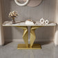 Rectangle Shape Contemporary Console Table Stone Sofa Table for Hall