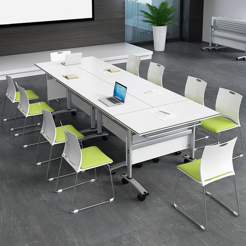 Plastic Contemporary Task Chair Ergonomic Computer Desk Chair with Silver Metal Base Clearhalo 'furn' 'furn_office_chair' 'Furniture' 'Office Chairs' 'Office Furniture' 'office_chair' 1200x1200_56a69db1-1937-4156-9bae-5953836ade2d