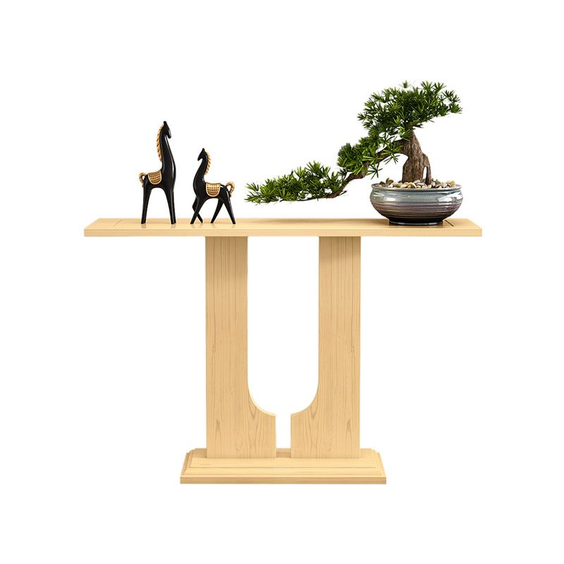 12 "W tavolo da console rettangolare pino tavolo di accento moderno di metà secolo per Hall