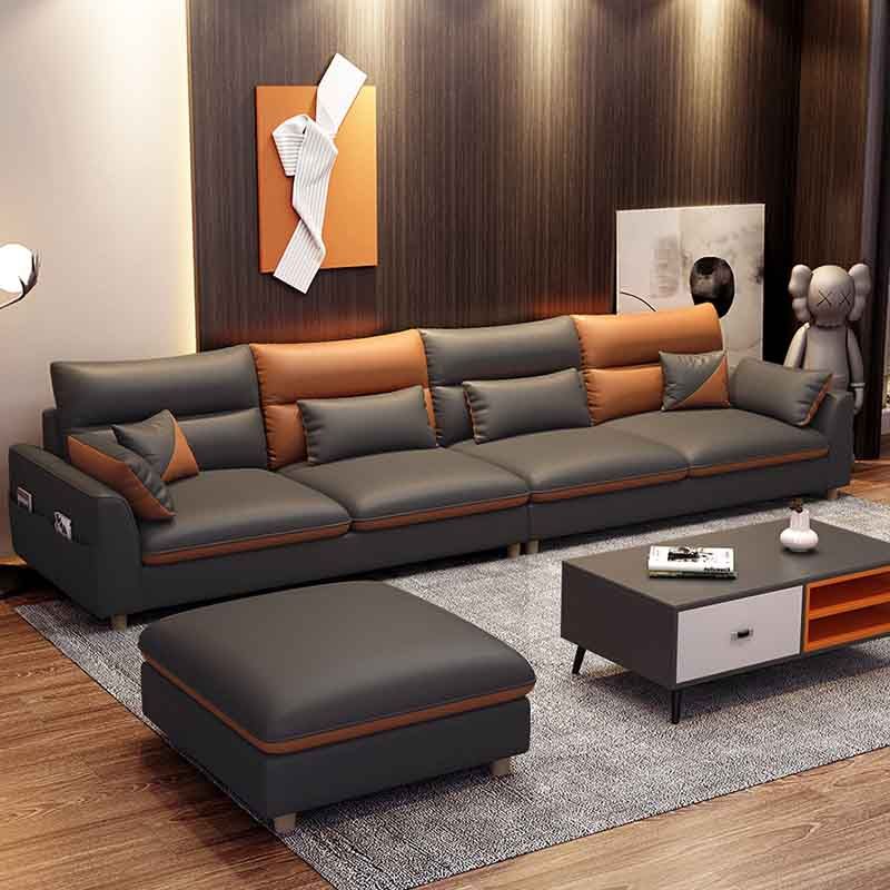 Contemporary Square Arm Sofa with Loose Back for Living Room, Apartment Clearhalo 'furn' 'furn_sofas' 'Furniture' 'furniture_sofas' 'kitchen' 'kitchen_sofas' 'Living Room Furniture' 'Sofa' 'sofas' 1200x1200_56a7c32c-1c3e-42c5-a84a-6335fc331df2