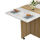 Manufactured Wood Mid-Century Modern Table Rectangle Wood Top Table with Drop Leaf Clearhalo ' dining_table' 'Dining Tables & Seating' 'Dining Tables' 'furn' 'furn_dining_table' 'Furniture' 'furniture_dining_table' 'Kitchen & Dining Furniture' 'kitchen&dining_furn' 'kitchen' 'kitchen_dining_table' 1200x1200_56a9d09d-fb1e-4f85-b3f7-4ccacdbaccc4