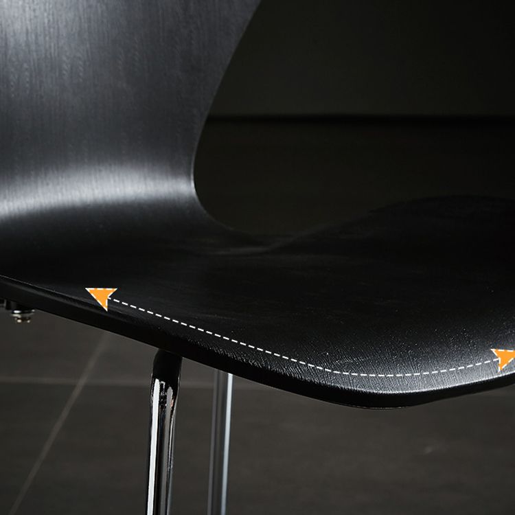 Wingback Dining Armless Chairs Indoor Dining Side Chairs with Metal Legs Clearhalo ' kitchen&dining_furn' 'Dining Chairs' 'Dining Tables & Seating' 'dining_chair' 'furn' 'furn_dining_chair' 'Furniture' 'furniture_dining_chair' 'Kitchen & Dining Furniture' 'kitchen' 1200x1200_56abf144-6ed6-448c-a481-dd4b71079ab6