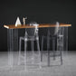 Speisesaal Moderner Acryl Barhocker 4 -Legs Barhocker mit Pedal