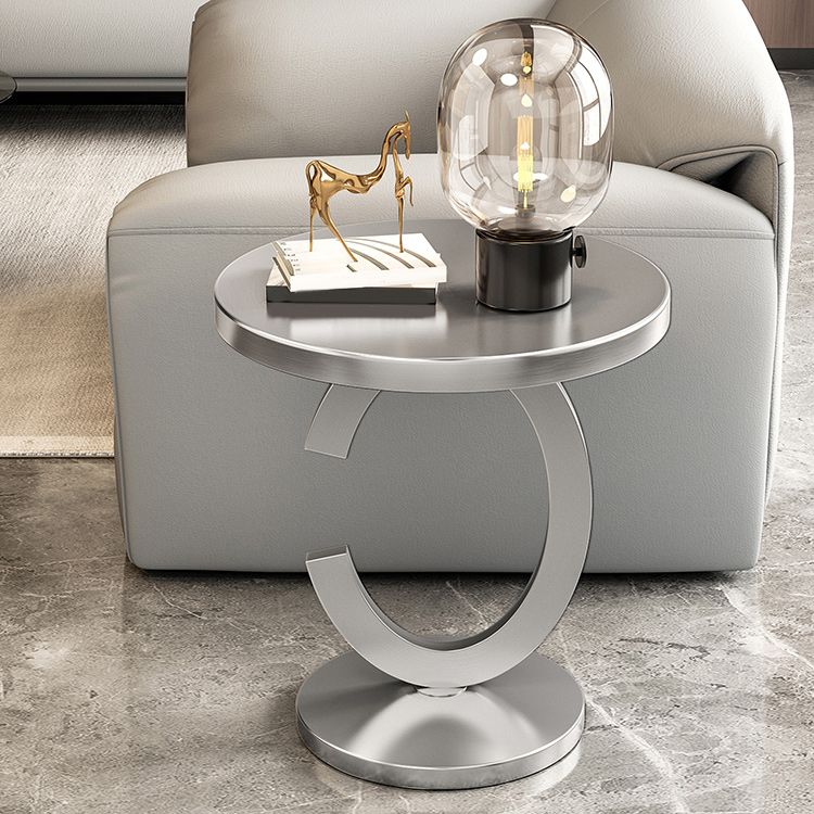 リビングルームのミッドセンチュリーラウンドメタルサイドエンドテーブルCサイドテーブルCサイドテーブル