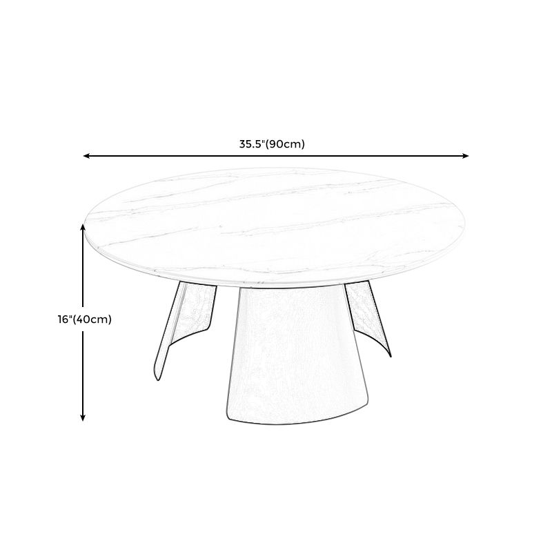 Modern Fixed Top Coffee Table Round Steel Abstract Cocktail Table Clearhalo 'Coffee & Accent Tables' 'Coffee Tables' 'coffee_tables' 'furn' 'furn_coffee_tables' 'Furniture' 'furniture_coffee_tables' 'Living Room Furniture' 1200x1200_56acce95-d9ff-4572-89d1-529e0f7104fc