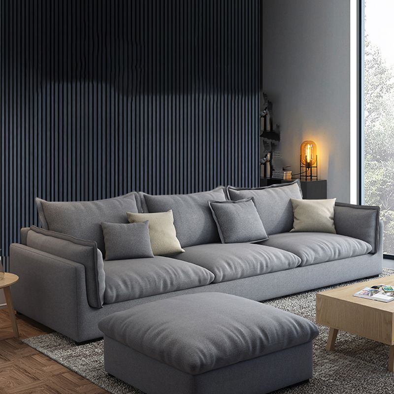 固定リビングルーム枕トップアーム標準ライトグレーシート