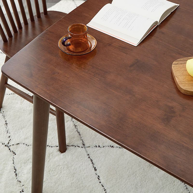 Modern Style Solid Wood Dining Table Rectangle Table with 4 Legs for Home Clearhalo ' dining_table' 'Dining Tables & Seating' 'Dining Tables' 'furn' 'furn_dining_table' 'Furniture' 'furniture_dining_table' 'Kitchen & Dining Furniture' 'kitchen&dining_furn' 'kitchen' 'kitchen_dining_table' 1200x1200_56adf51e-84f8-45df-b983-de7f1ceaf705