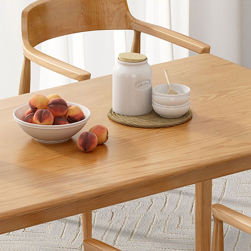 Rectangle Dining Site Table Pine Solid Wood Dining Room Furniture Clearhalo 'Dining Tables & Seating' 'Dining Tables' 'dining_table' 'furn' 'furn_dining_table' 'Furniture' 'Kitchen & Dining Furniture' 1200x1200_56af636e-c324-4b41-97f7-729e31498f99