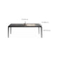 Black Dining Table Set with Solid Back Chairs 1/4/5 Pieces Metal Dinette Set