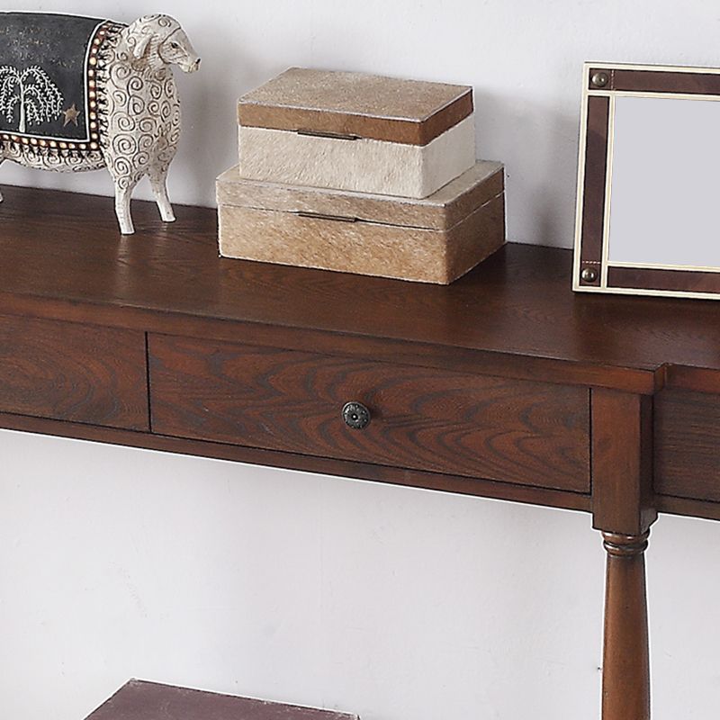 Mesa de acento de madera francesa mesa de acento rectangular mesa de consola de sofá para hall