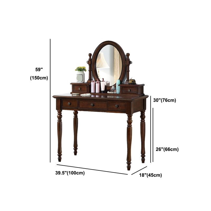 Traditional Rubberwood Bedroom Storage Box 3 Drawer Vanity Tables Clearhalo 'Bedroom Furniture' 'furn' 'furn_makeup_vanities' 'Furniture' 'Makeup Vanities' 'makeup_vanities' 1200x1200_56b05aa5-39fa-453b-aba7-64fca34f8bb7