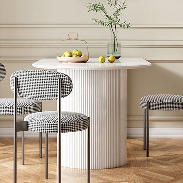 Metal Contemporary Free Form Dining Table White Sintered Stone Table for Dining Room and Kitchen Clearhalo ' dining_table' 'Dining Tables & Seating' 'Dining Tables' 'Furniture' 'furniture_dining_table' 'Kitchen & Dining Furniture' 'kitchen&dining_furn' 'kitchen' 'kitchen_dining_table' 1200x1200_56b102b6-4fed-4b29-9988-26be211d6d0f