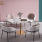 Mesa de comedor moderna con sillas de cuero 1/2/3/5 piezas Set de comedor