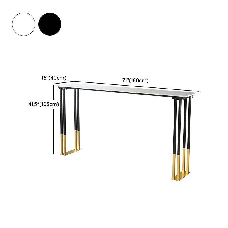 Glam Rectangle Bar Table Set 1/2/3/4 Pieces Faux Marble Pub Set for Dining Room Clearhalo 'Bar Furniture' 'furn' 'furn_home_bar_bar_sets' 'Furniture' 'Home Bars & Bar Sets' 'home_bar_bar_sets' 'Kitchen & Dining Furniture' 1200x1200_56b2e95b-2c36-48b6-b05d-8d0e4249a2d6