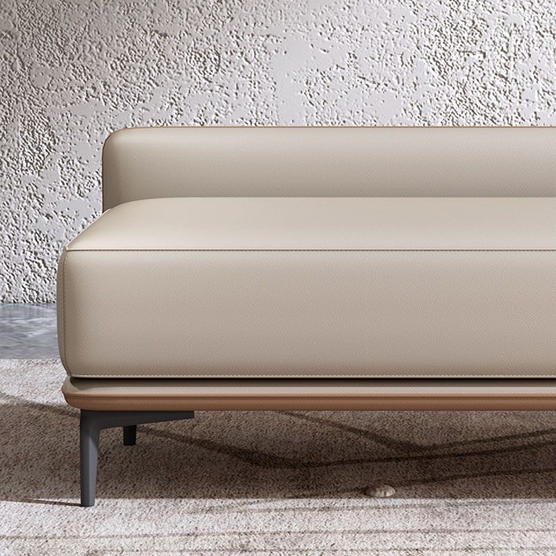 Modern Upholstered Bench, 20"H Bedroom Bench with Metal Legs Clearhalo 'Benches' 'Chairs & Seating' 'furn' 'furn_benches' 'Furniture' 'Living Room Furniture' 1200x1200_56b2fb9e-c469-445b-9b8f-7cf2d96665aa