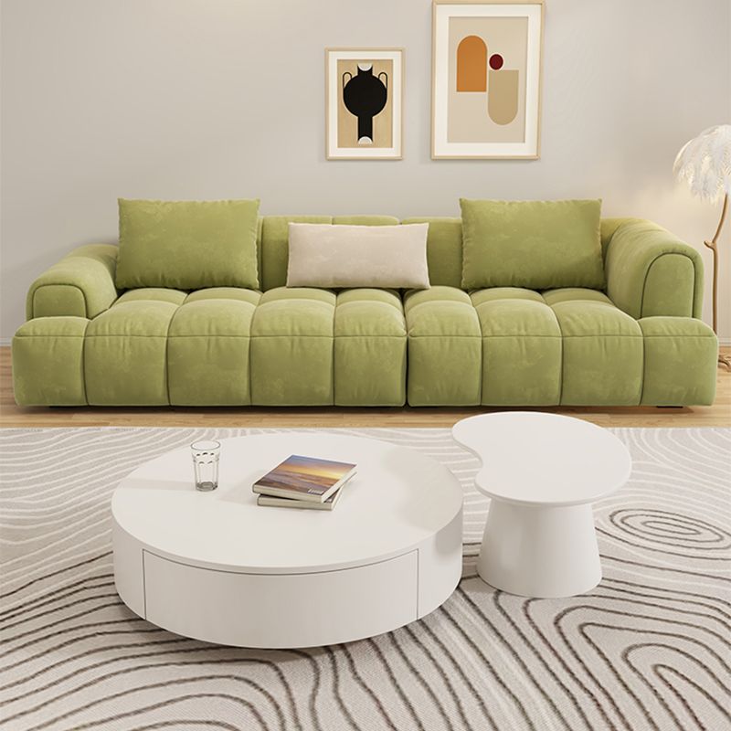 White Coffee Table Wooden 2 Piece Nesting Tables with Storage Drawer Clearhalo 'Coffee & Accent Tables' 'Coffee Tables' 'coffee_tables' 'furn' 'furn_coffee_tables' 'Furniture' 'Living Room Furniture' 1200x1200_56b4bdfb-1e4a-4c5f-b50a-39fafccfaf80