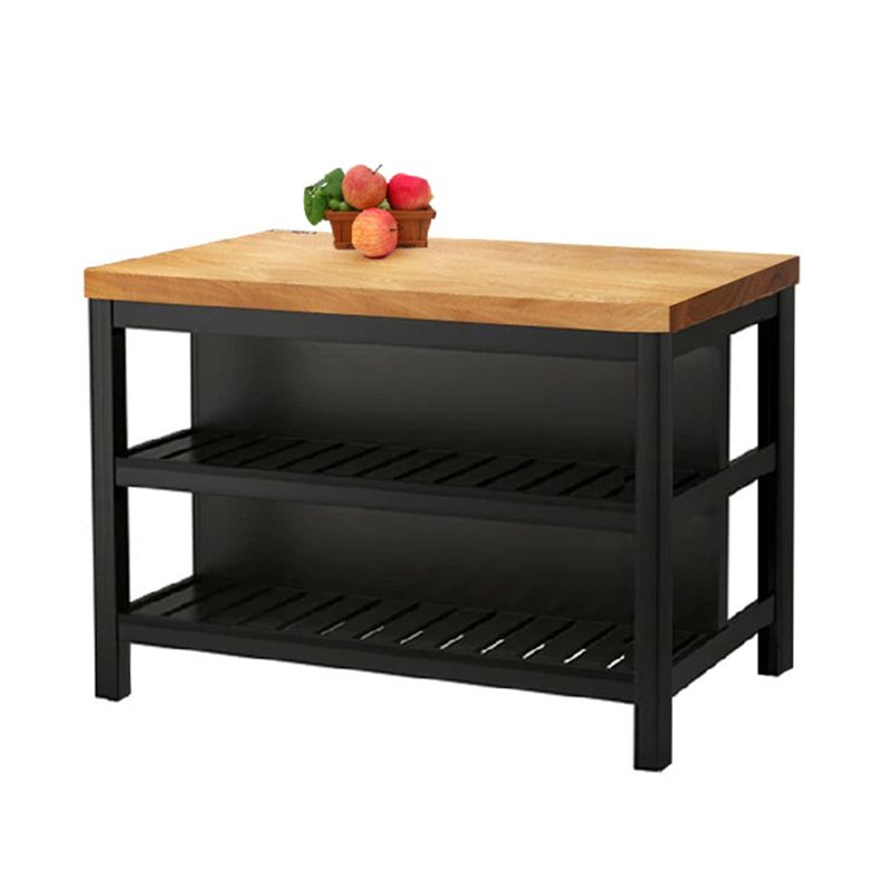 Tavolo da cucina in metallo in legno in legno in stile industriale