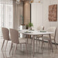 Nordic Glam Sintered Stone Dining Table Set 1/2/5/7 Pieces Dining Set for Kitchen Clearhalo 'Dining Room Sets' 'Dining Tables & Seating' 'dining_room_set' 'furn' 'furn_dining_room_set' 'Furniture' 'furniture_dining_room_set' 'Kitchen & Dining Furniture' 1200x1200_56b6c143-2533-466e-a271-9cafc0e9a264