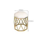 15.74" Wide Vanity Desk with 3 Storage Drawers  Glam Glass Dresser, Whit