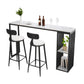 Modern Rectangle Bar Table Set 1/3 Pcs Black and Gold Metal Frame Bar Table and Stools Clearhalo 'Bar Furniture' 'furn' 'furn_home_bar_bar_sets' 'Furniture' 'Home Bars & Bar Sets' 'home_bar_bar_sets' 'Kitchen & Dining Furniture' 1200x1200_56bc98a3-cf75-4dbb-9c3e-5f1de94d6b15