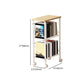 Modern Etagere Bookshelf Open Back Bookcase for Home With Shelves