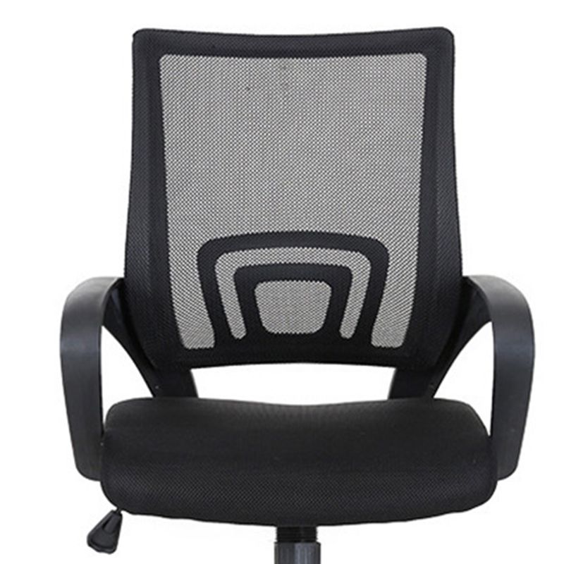 Modern Desk Chair in Black Mesh Ergonomic Computer Chair Mid-Back Chair with Wheels Clearhalo 'furn' 'furn_office_chair' 'Furniture' 'Office Chairs' 'Office Furniture' 'office_chair' 1200x1200_56c364fa-a7c2-47fc-9ac6-d23e937e8826