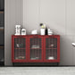 Glass Door Wood Sideboard Modern Server Cabinet with Storage for Living Room Clearhalo 'buffet_sideboard' 'Buffets & Sideboards' 'Furniture' 'furniture_buffet_sideboard' 'Kitchen & Dining Furniture' 1200x1200_56c40cca-7352-4ed7-8a05-9b2e63c16863